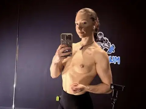post workout selfie
